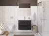 Тумба с раковиной BelBagno UNO 80 подвесная, Темно-Серый Матовый фото 5