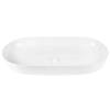 Раковина BOND Oval S51-800 накладная, овальная, 80x40x13.5 см, белая глянцевая фото 2