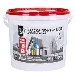 Краска-грунт по OSB армированная атмосферостойкая Dali база А 6 кг