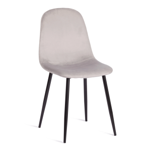 Стул Tetchair Breeze (mod. 4724) 20092 светло-серый, черный, велюр