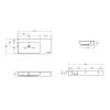 Раковина Vincea Solid Surface VWB-6S590MW из искусственного камня, 900x400x120, подвесная, цвет белый матовый фото 3