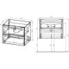 Тумба с раковиной Vincea Mia 60 темный дуб фото 3