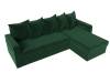 Диван угловой Лига диванов Гермес Лайт 112712 Зеленый Правый фото 5