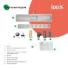 Душевой лоток Iddis Level 975A5SB10DZ с решеткой, хром фото 2
