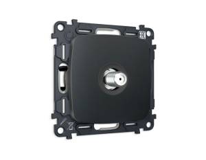 Комплект механизма TV розетки SAT Ambrella Volt MO MO913050 графит мягкое касание