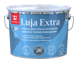Краска для стен и потолков Tikkivala Luja Extra 20 полуматовая база С 9 л