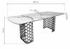 Стол Woodville Chiavari 569436 итальянская керамика черный мрамор матовый KL-116/бронзовый 220x100x76 фото 2