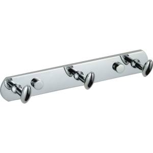 Планка с крючками (3 крючка) Savol S-003253 хром