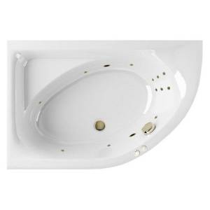 Акриловая ванна Excellent Aquarella LINE WAEX.ARL15.LINE.BR 150x100 левая, бронза