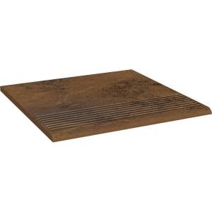 Ступень Paradyz Semir Beige Рифленая Простая Структурная 30x30