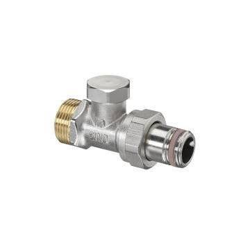 Вентиль Oventrop Combi 2, проходной, DN-15, 3/4, 1/2, НН, никелированный, НГ со штуцером