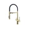 Смеситель для кухни Grandex aqua Choice 9020151 -S с гибким изливом, золотой