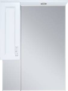 Зеркало Misty Дива 65 L c подсветкой, белое