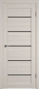 Межкомнатная дверь Владимирская Фабрика Дверей Atum Pro 27 Scansom Oak стекло Black Gloss 800x2000