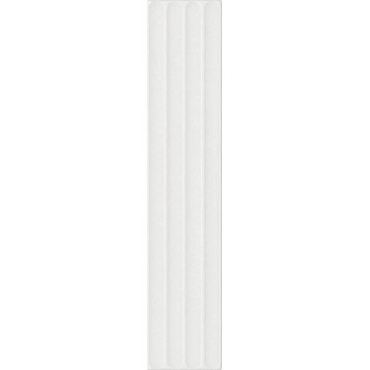 Керамическая плитка Dna Tiles Plinto In White Matt 10.7x54.2