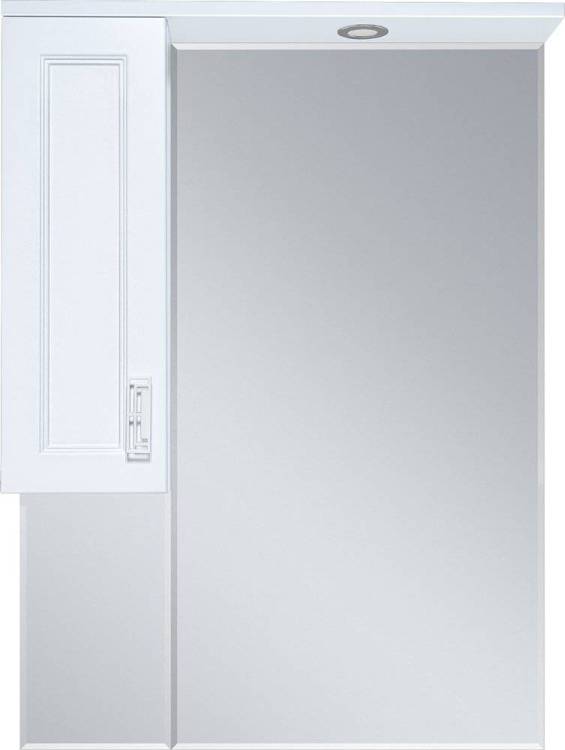 Зеркало Misty Дива 65 L c подсветкой, белое
