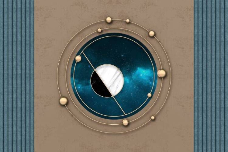 3D Фотообои Artegrafico «Окно в космический простор» OP-015 канвас