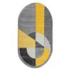 Ковер Reggi L267A L.Grey/Yellow овал 1.6x2.3 м