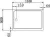 Поддон для душа Cezares Tray TRAY-A-AH-110/90-15-W 110x90, с сифоном фото 3