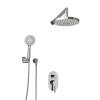 Душевой комплект Wasserkraft A14129 с верхней душевой насадкой, хром, встраиваемый, с лейкой