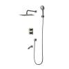 Душевой комплект Lemark Bronx LM3742GM 3 режима струи, графит