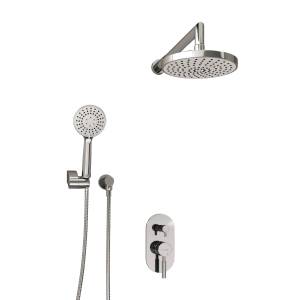 Душевой комплект Wasserkraft A14129 с верхней душевой насадкой, хром, встраиваемый, с лейкой