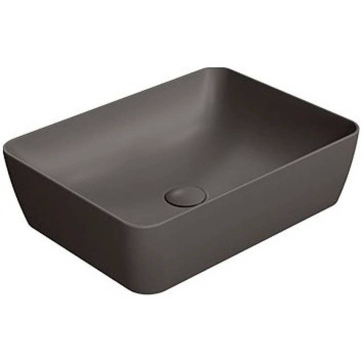 Раковина GSI Nubes 903716 50 см, коричневая матовая