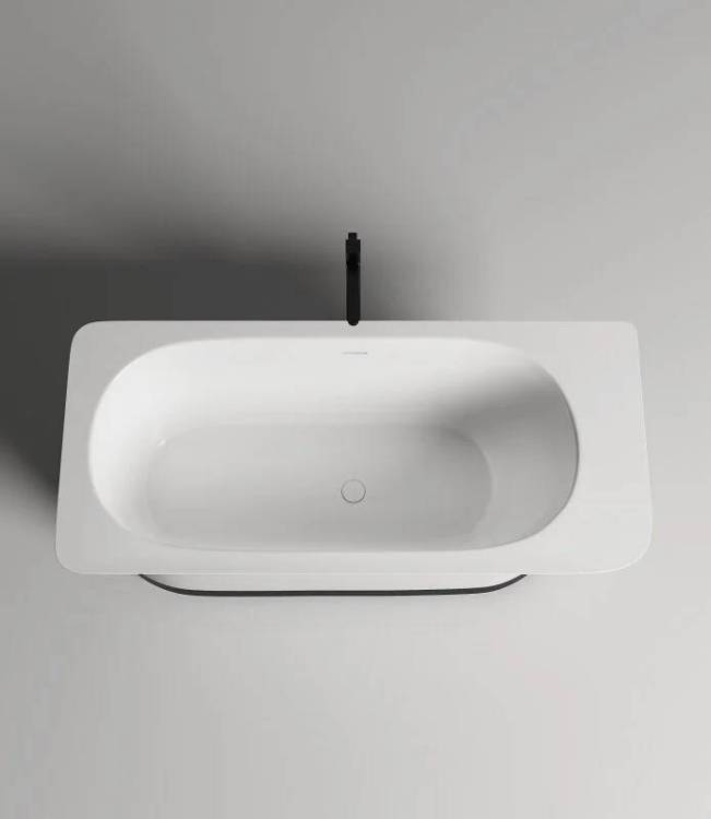 Ванна из искусственного камня Salini Ninfea S-Stone 180x82, матовая