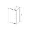 Душевой уголок Vincea Como-N VSR-4CN8012CLB 1200x800, профиль черный, стекло прозрачное фото 6
