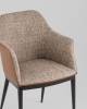 Стул обеденный Stool Group Itan DC1122 997-7+ PU8161s коричневый с коричневой экокожей фото 2