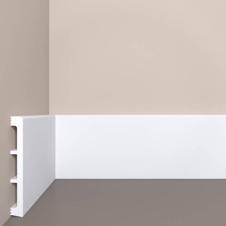 Плинтус напольный Bello Deco П28 120/15 белый 2000x120x15