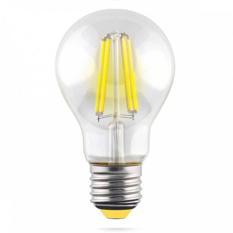 Лампа светодиодная филаментная Voltega Crystal E27 10W 2800K прозрачная VG10-А1E27warm10W-F 7102