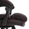 Кресло компьютерное Tetchair Chief metalBL 25018 коричневый, кожзам, ткань фото 10