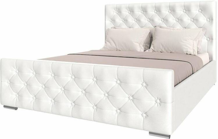 Кровать 1400х2000 НК-Мебель Интеро 72306751 Белый 110x149.4x220.5