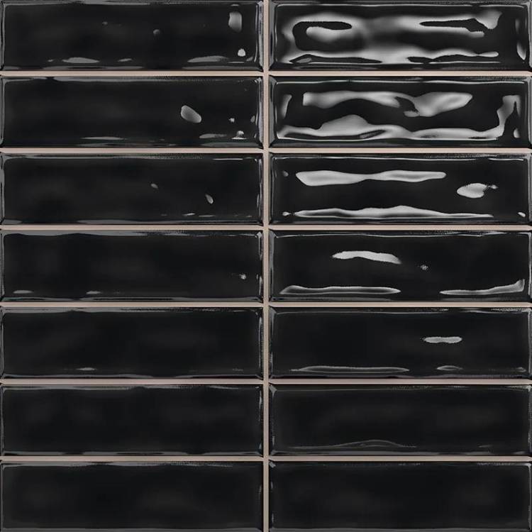 Керамическая плитка Absolut Keramika Sticks Black 20х20