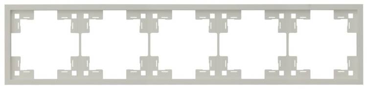 Пятиместная рамка Rikett Standart 35850 LN лен