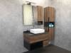 Тумба с раковиной Comforty Штутгарт-90 00-00002868 дуб темно-коричневый фото 20