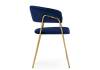 Стул Woodville Kamelia 1 15715 dark blue/gold фото 4