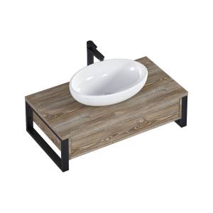 Тумба с раковиной 1MarKa Grunge Loft 80 дуб намибия