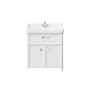 Тумба с раковиной Kerama Marazzi Pompei белая глянцевая, 60 см, раковина PO.wb.60