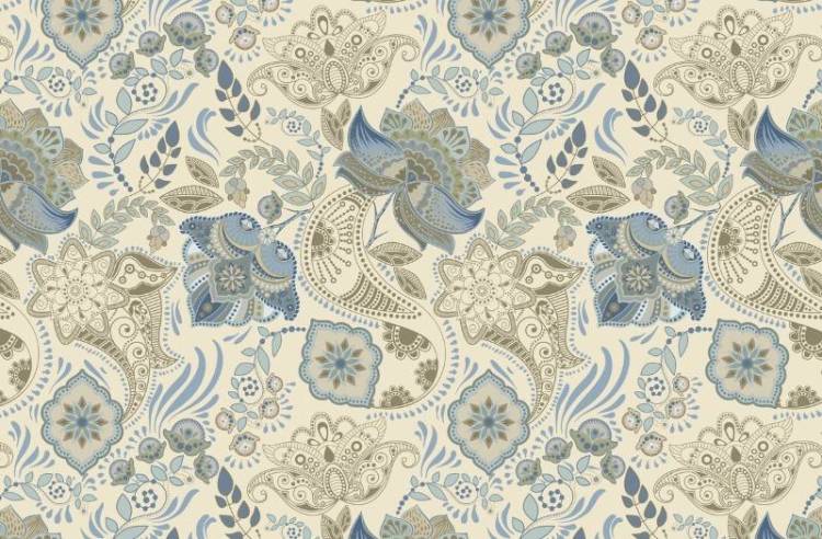 3D Фотообои Artegrafico «Цветочная стена с узорами в теплых тонах» RS-006 акварель