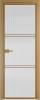 Межкомнатная дверь Profil Doors 3 AX цвет профиля Золото, стекло безопасное 6 мм мору осветленное 600x2000