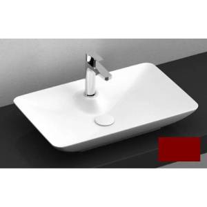 Раковина Isvea SistemaY Clear 10SY50060SV-2R бордовый матовый, 60x37.7