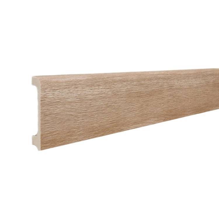 Напольный плинтус ТД Меридиан P2-21-N с тиснением 2400x80x15