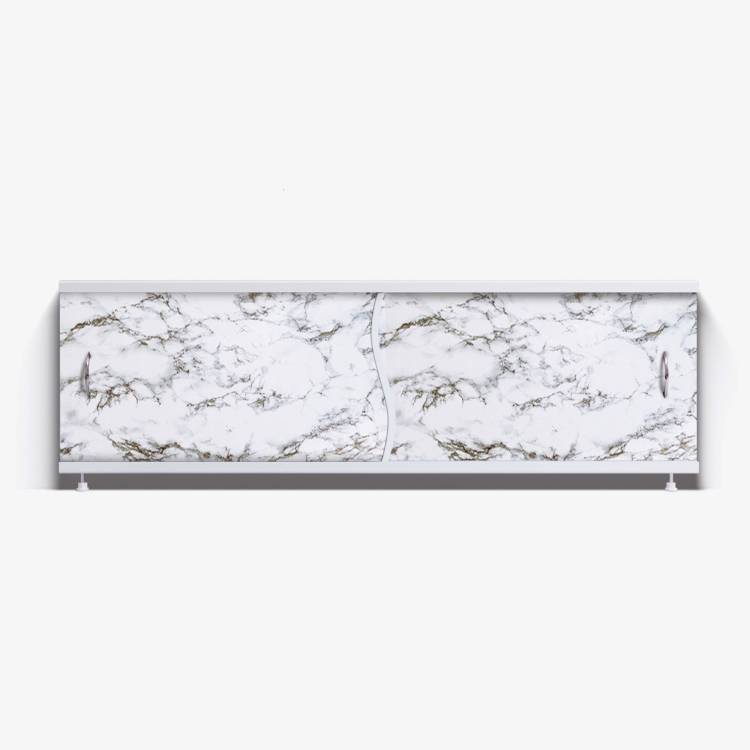 Экран под ванну Alavann Elit ALV0930004 черно-белый мрамор, 151x53