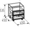 Тумба Глазов Мебель Аурелио 94 00-00164388 блэквуд сатиновый, белый фото 3