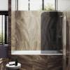 Шторка на ванну MaybahGlass MGV-649-4 40.5x140, поворотная, стекло графит матовый 6 мм, профиль хром глянцевый фото 3