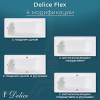 Чугунная ванна Delice Flex DLR230631-AS 170x80, белая, с антискользящим покрытием, с ножками фото 6