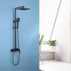 Душевая стойка Abber Daheim AF8220B без излива, черная матовая фото 3