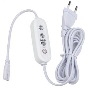 Таймер с вилкой и разъемом для фито светильника Uniel UST-E32 WHITE 2M